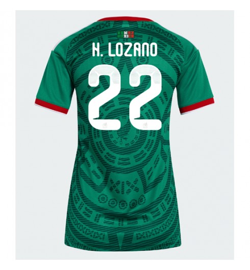 Mexiko Hirving Lozano #22 Domácí Dres pro Dámské MS 2026 Krátký Rukáv Mexiko Hirving Lozano #22 Domácí Dres pro Dámské MS 2026 Krátký Rukáv